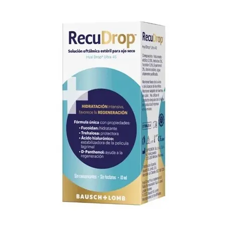 Recudrop solucion oftalmica ojos secos, 10 ml| BelliFarma
