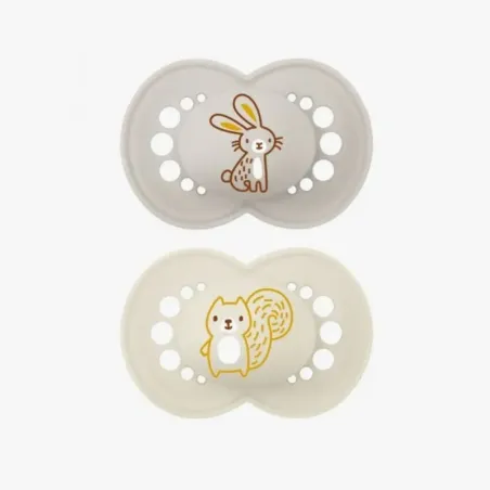 MAM Chupete Silicona Matt Neutro +6M | BelliFarma