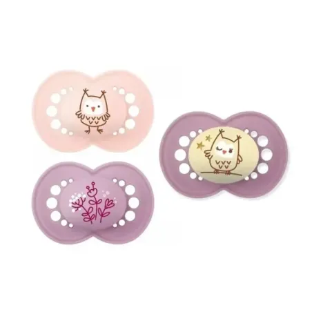 MAM Chupete SIlicona Day&Night Rosa +6M | BelliFarma