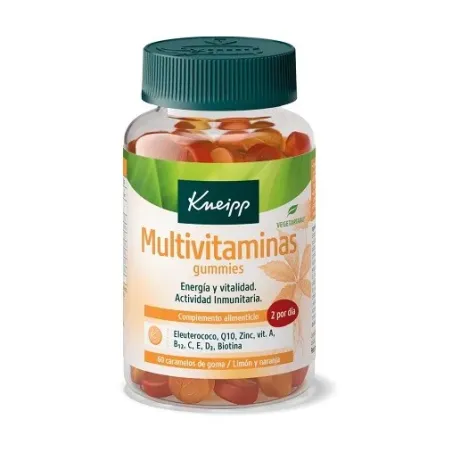 Kneipp Multivitaminas gummies sabor naranja, 60 gominolas| BelliFarma