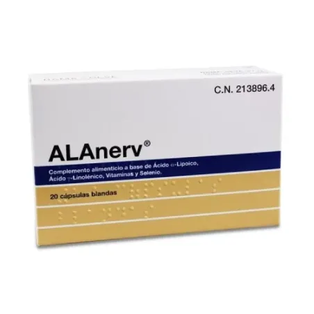 Alanerv 920mg, 20 capsulas blandas| BelliFarma