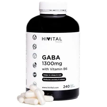 Hivital Gaba 1300 mg, 240 capsulas| BelliFarma