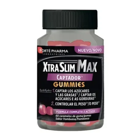 Xtraslim Max Captador Sabor Frambuesa 60 Gummies| BelliFarma