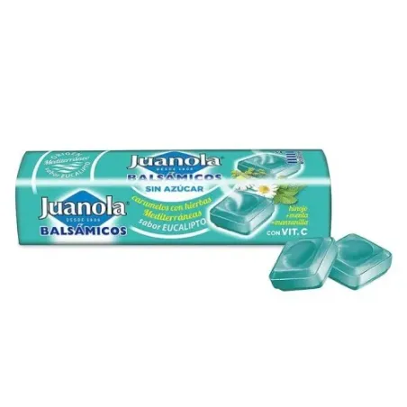 Juanola Caramelos Eucaliptos Vit C y Hierbas Mediterraneas 32,4g| BelliFarma