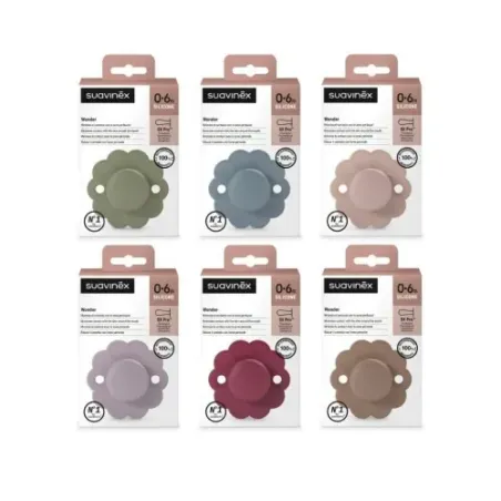Suavinex Chupete Wonder 0-6m Silicona Intense Color| BelliFarma