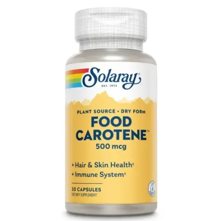 Solaray Food Carotene 30 perlas| BelliFarma