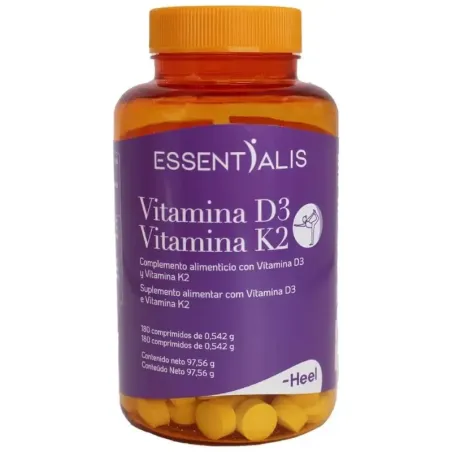 Essentialis Vitamina D3 Vitamina K2, 180 comprimidos| BelliFarma