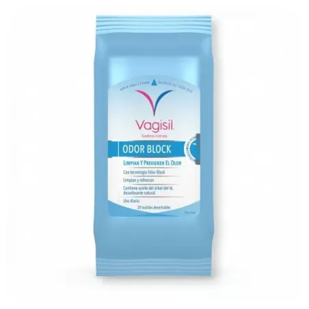 Vagisil toallitas odorblok, 20 toallitas| BelliFarma