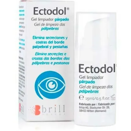 Ectodol Gel Limpiador Parpados, 15 ml| BelliFarma