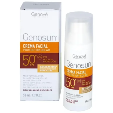 Genosun Crema Facial Protector Solar FPS50+, 50 ml| BelliFarma