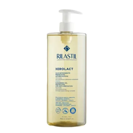 Rilastil Xerolact Aceite de Ducha Limpiador, 750 ml CON REGALO| BelliFarma