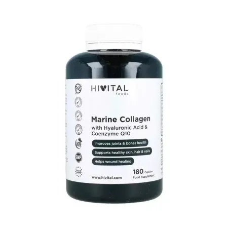Hivital Colágeno Marino y ácido hialurónico, 180 cápsulas| BelliFarma