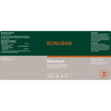 Bonusan Glucazym, 90 cápsulas| BelliFarma