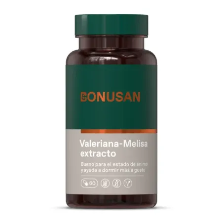 Bonusan Valeriana-Melissa extracto, 60 cápsulas| BelliFarma