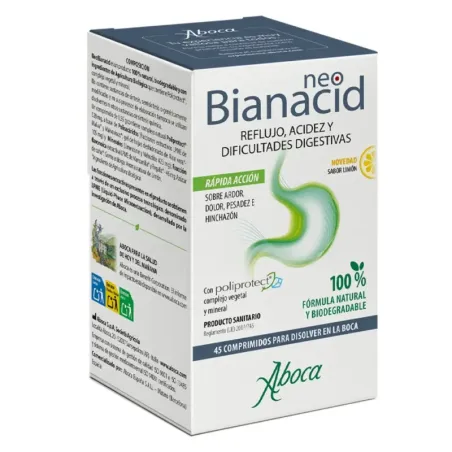 Aboca Neobianacid Sabor Limón, 45 comprimidos | BelliFarma