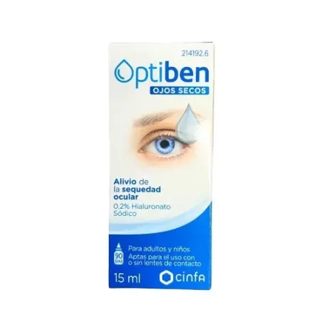 Optiben ojos secos gotas multidosis, 15 ml | BelliFarma