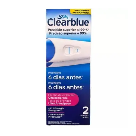 Clearblue Test de Embarazo Ultratemprana 2 uds | BelliFarma