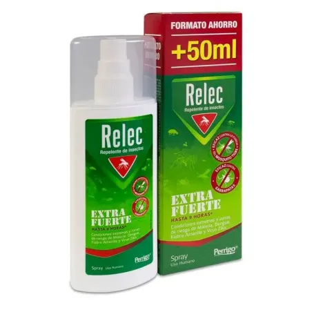 Relec Extrafuerte Repelente de Mosquitos Spray XL, 125 ml | BelliFarma