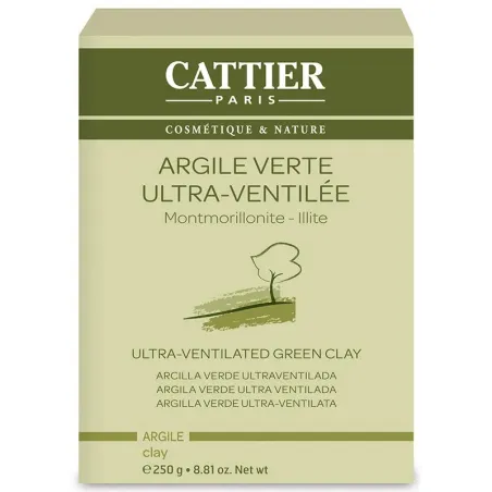 Cattier Arcilla Verde Ultraventilada, 250 g | BelliFarma