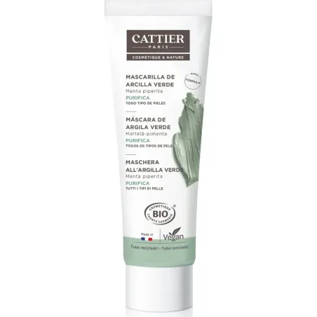 Cattier Mascarilla Arcilla Verde (Piel grasa), 100ml | BelliFarma