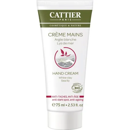 Cattier Crema de manos Antimanchas Antiedad, 75 ml | BelliFarma